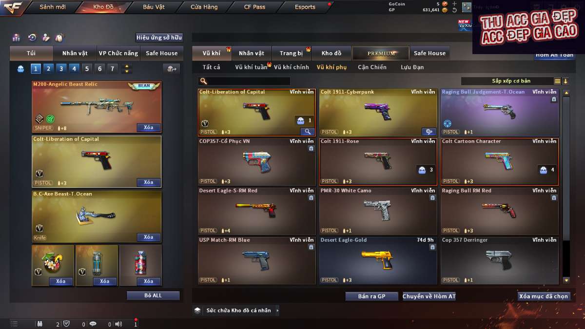 shop acc cf uy tin gia re